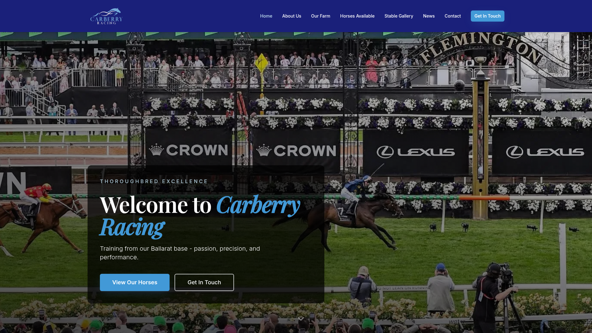 Carberry Racing website screenshot